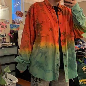 Tie dye button up